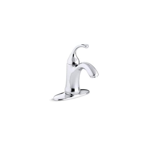 KOHLER Forte® Single Handle Monoblock Bathroom Sink Faucet in Polished Chrome